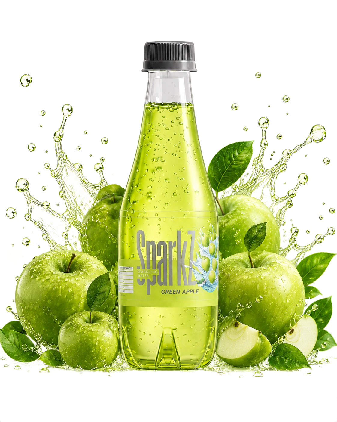SparkZ Green Apple lifestyle composition
